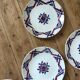 Set of 10 dessert plates in earthenware