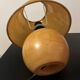 Lampe boule bois massif