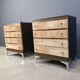 Pair of vintage italian chest of drawers, 1970s