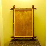 Wall mirror with faux bamboo frame - 84x62cm