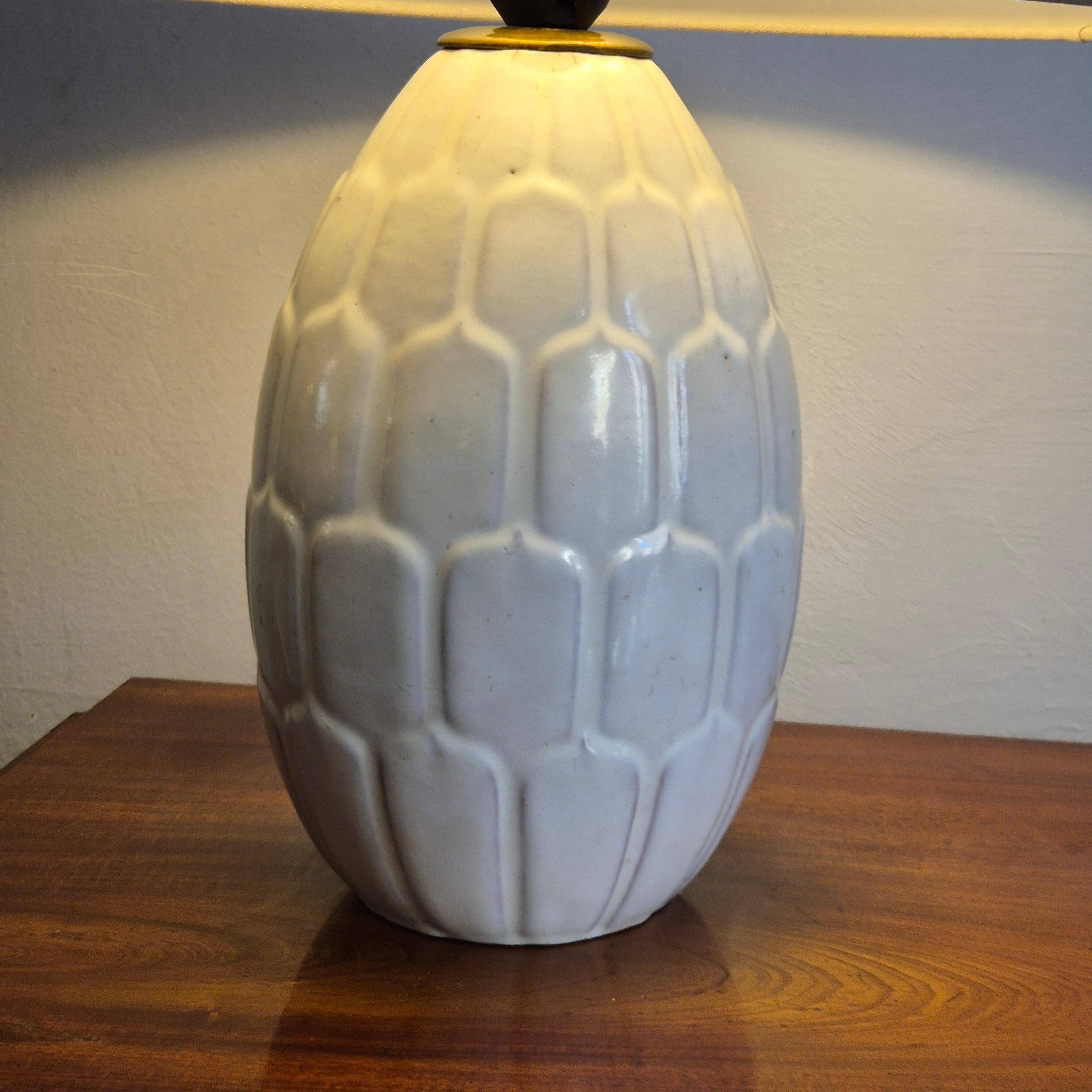 Anna-Lisa Thomson, table lamp in glazed earthenware, modern Swedish, mid-1900s.