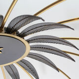 1950s chandelier in brass for 16 bulbs, diameter 100cm