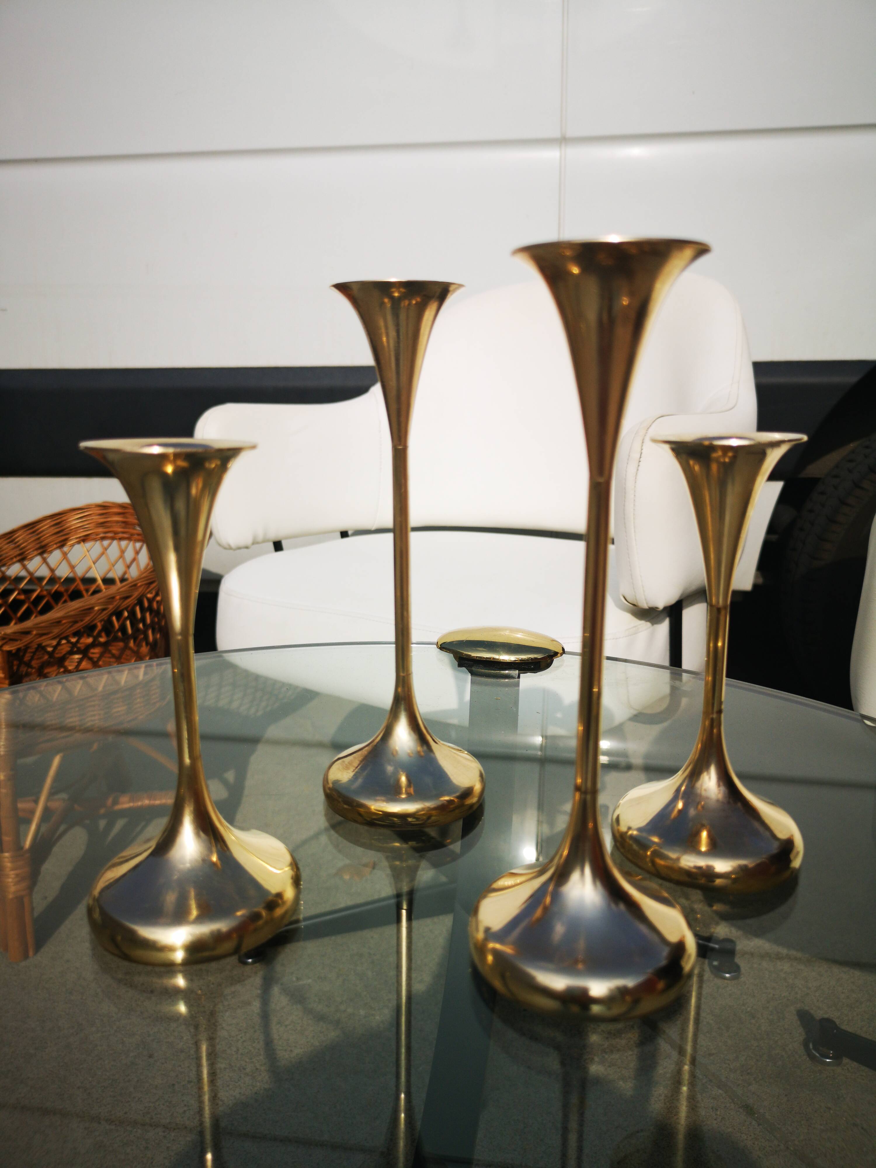 Bronze candlesticks