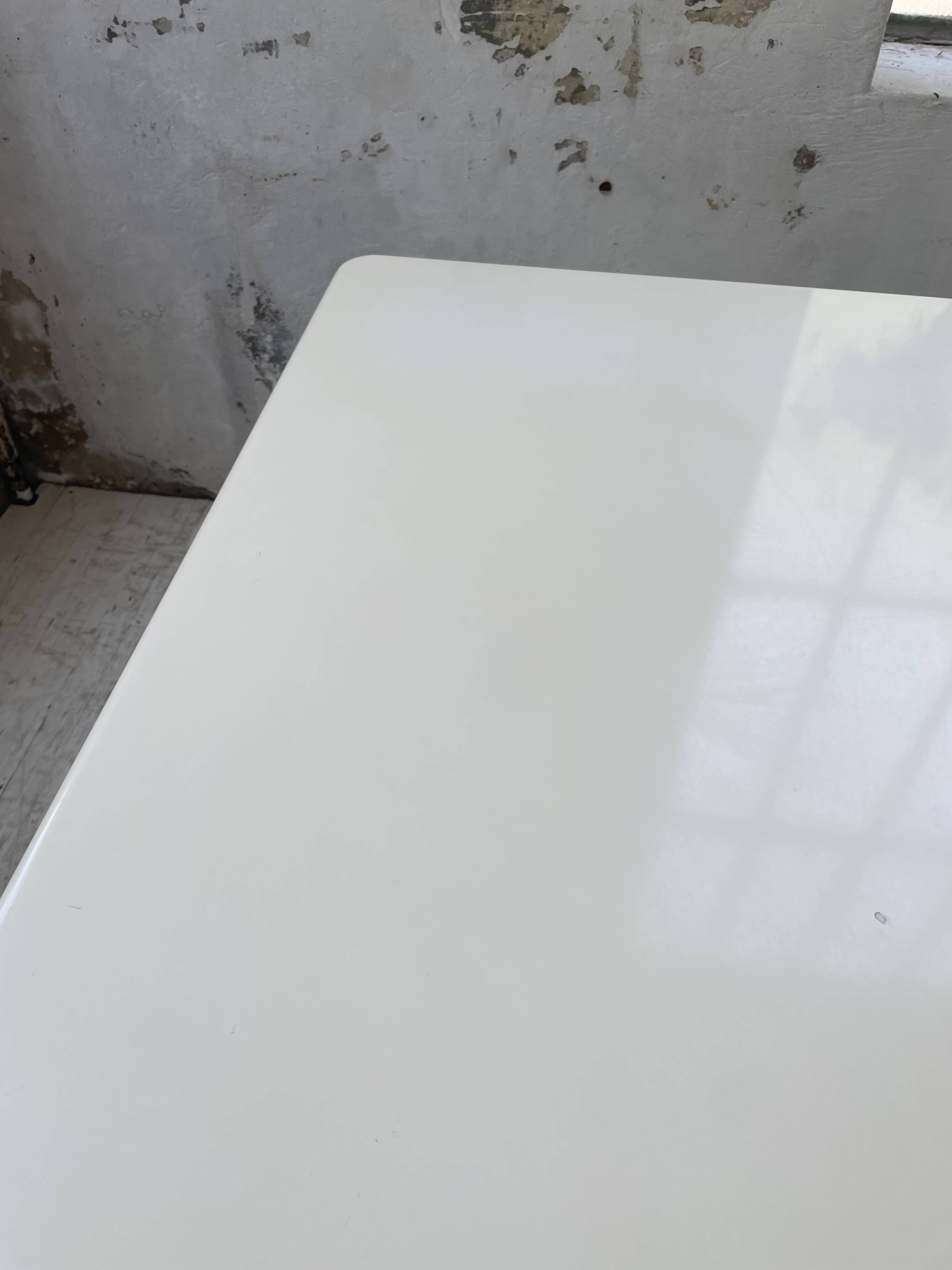 80s lacquered desk and mirror