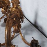 Pair of large Napoleon III bronze wall lights