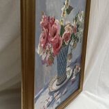 Signed framed painting Oil on canvas dimensions: height -59 cm - width -49 cm -
