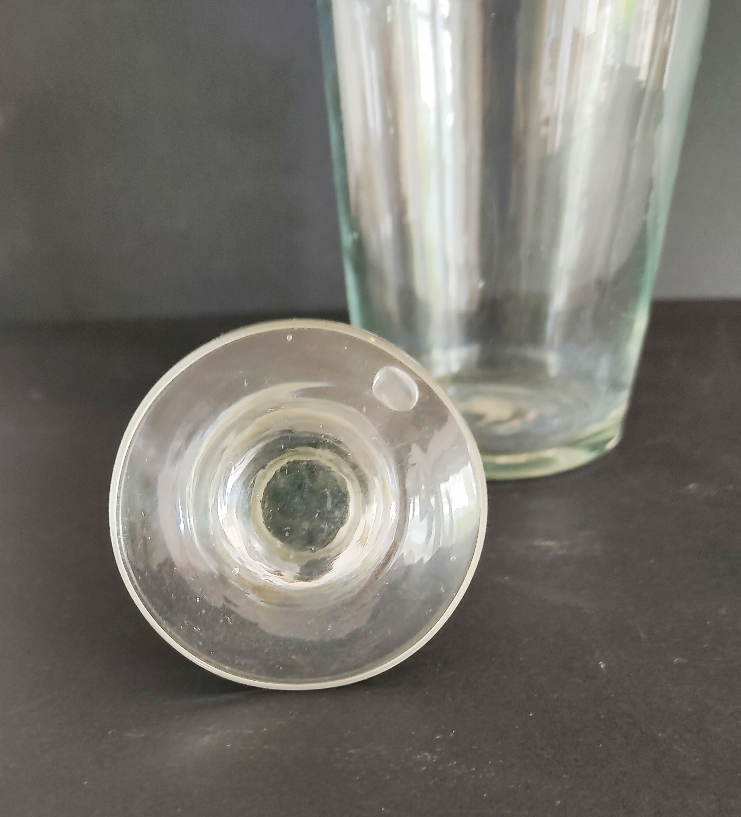 Glass carafe blown around 1900