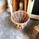Braided wicker basket