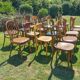 Lot de 20 chaises bistrot dépareillées