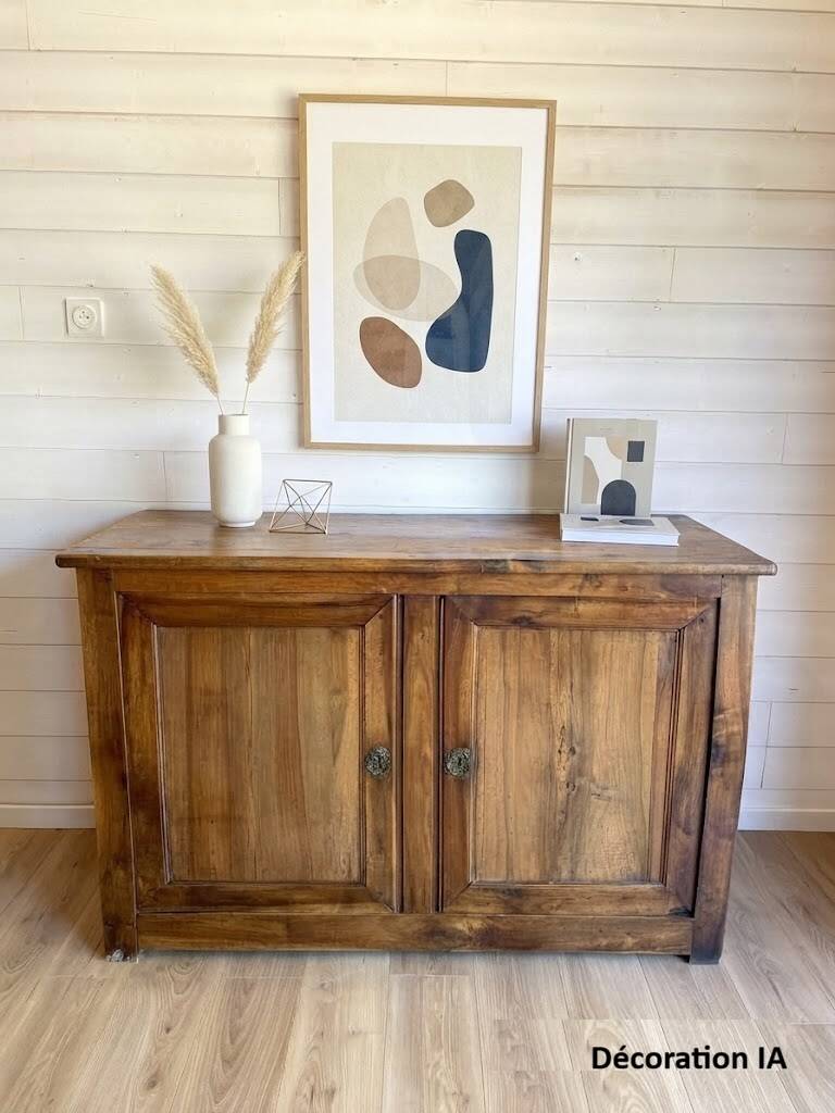 Buffet, very old, made of patinated solid wood - 19th century / early 20th century