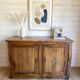 Buffet, very old, made of patinated solid wood - 19th century / early 20th century