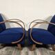 Chaises longues de Jindrich Halabala, années 1940, ensemble de 2