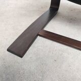 Pair of Kroken armchairs in black leather