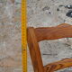 Wooden children's high chair and mulched seat
