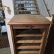 Pair of oak curtain file cabinets