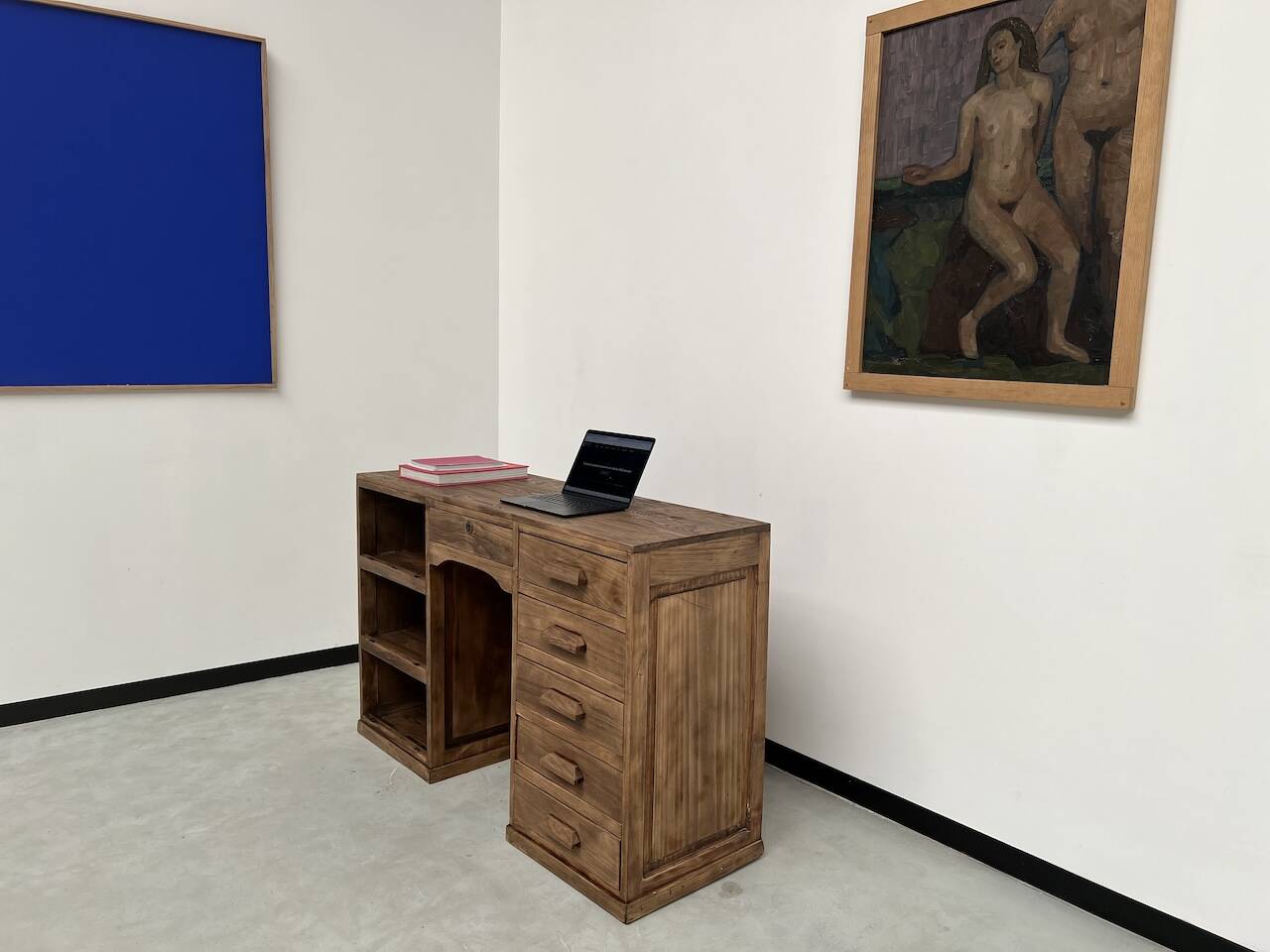 Old trade counter with drawers