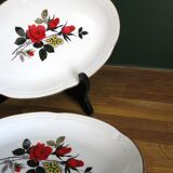 2 dishes from Moulin des Loups, "Carmen" model, in very good condition