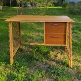 Desk Louis Sognot rattan