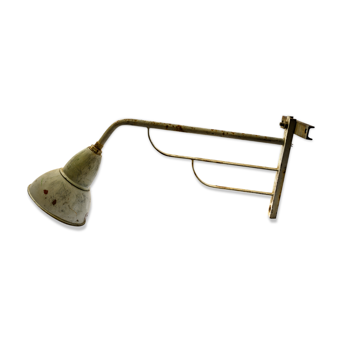 Metal garage sconce, 70s