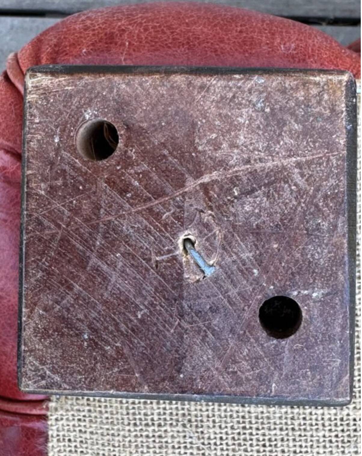 Set of sofas, red leather, 1980s reissue