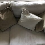 Crumpled linen sofa "Camille"