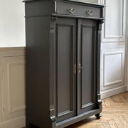 Antique buffet in the style of a vertiko from the late 19th century.
