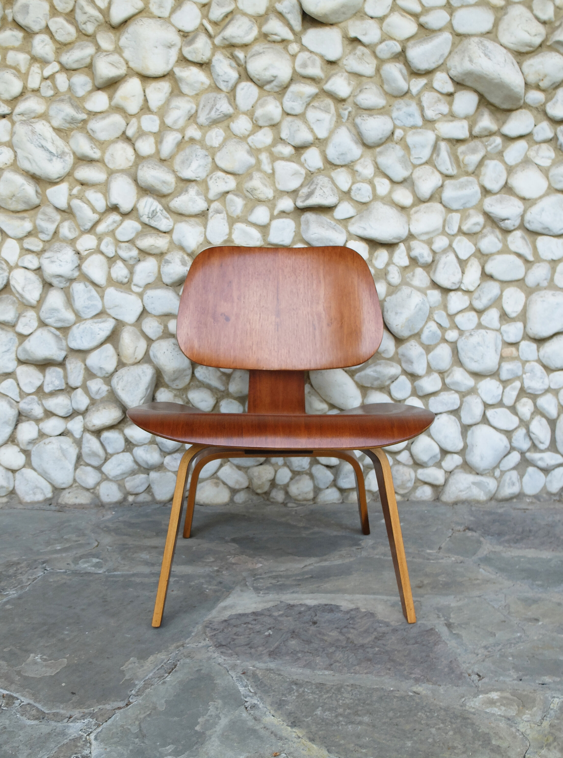 LCW Lounge Chair Walnut by Charles and Ray Eames for Evans / Herman Miller, 1948-49