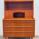 Scandinavian teak secretary desk, 1960s