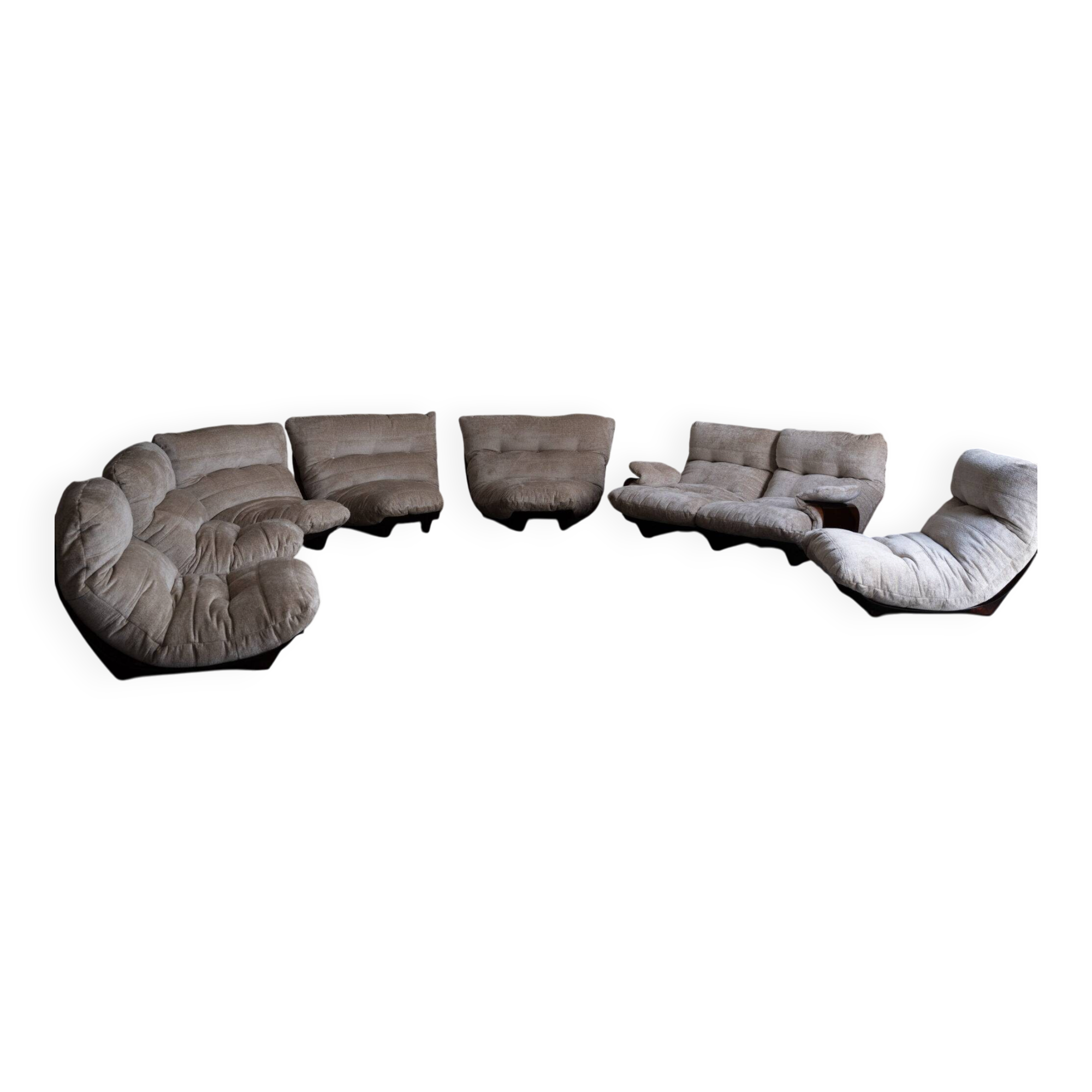 Canapé modulable 'Marsala' par Michael Ducaroy, 7 pièces