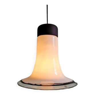 Large glass pendant light, Peill & Putzler, 1970s