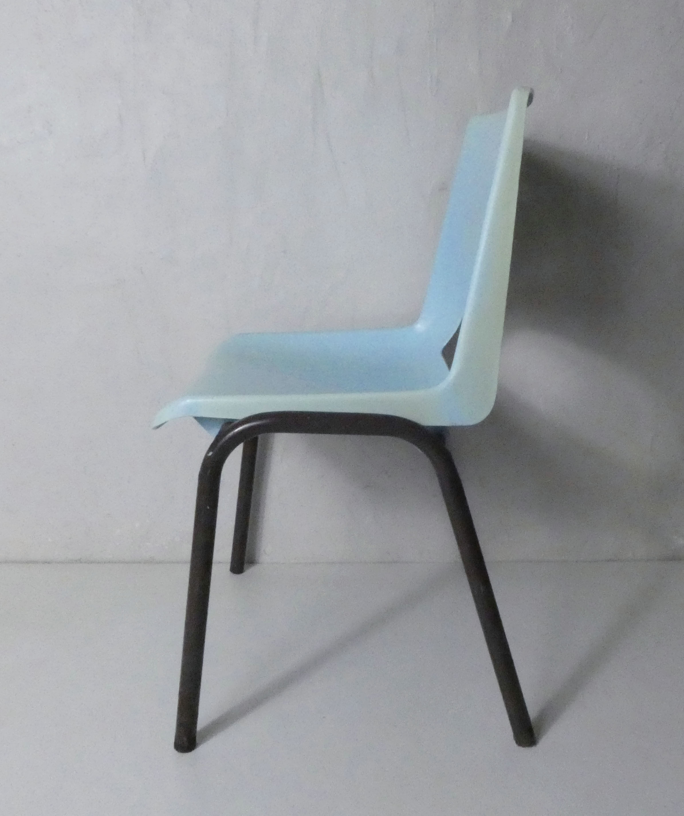 Light blue plastic children's chair