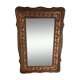 Former mirror wooden décor in copper 41x62cm