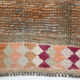1960s antique wool vintage runner rug