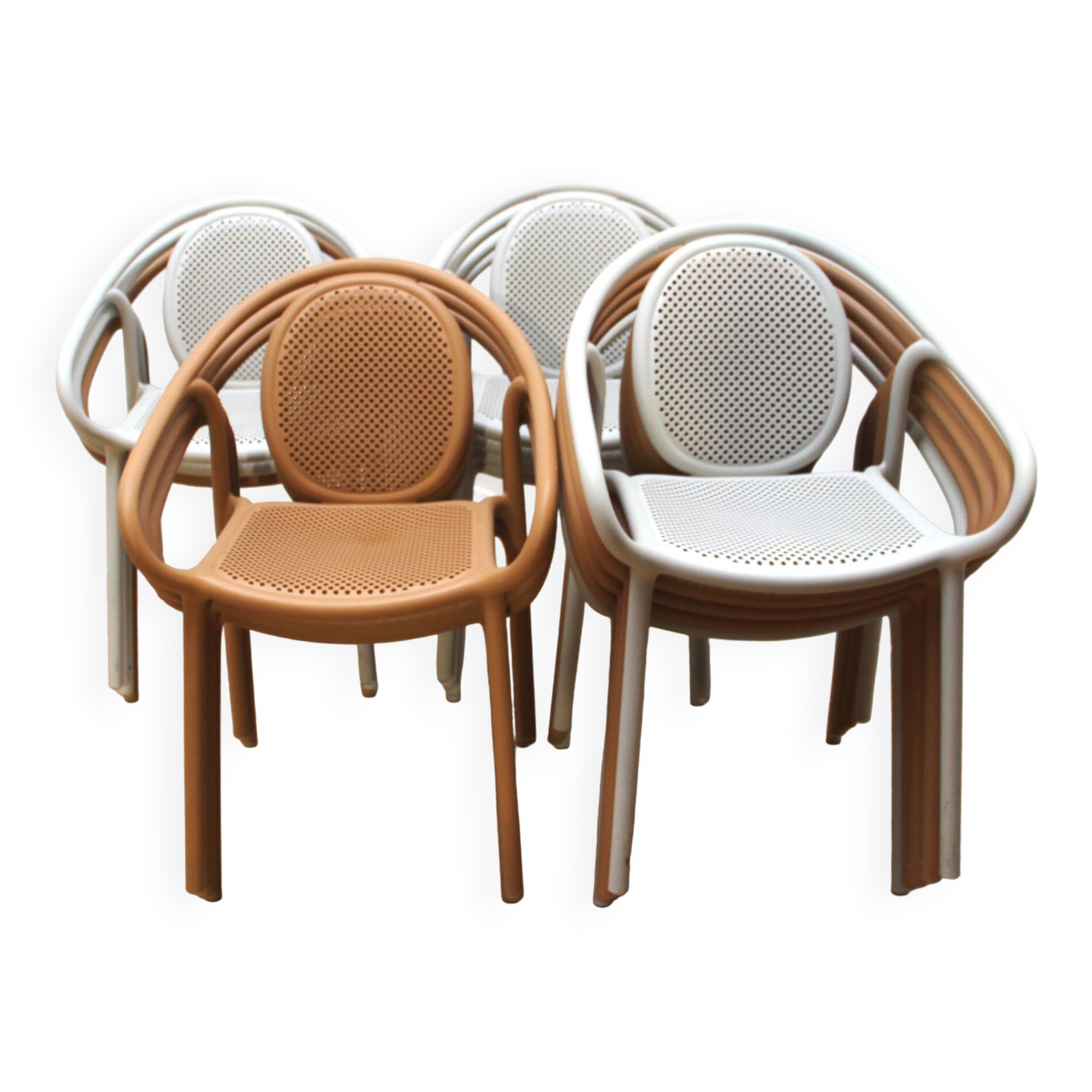 Set of 14 Pedrali garden chairs