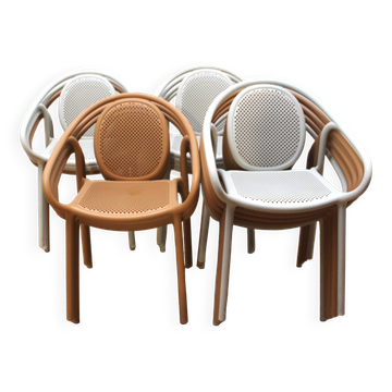Suite de 14 chaises de jardin Pedrali