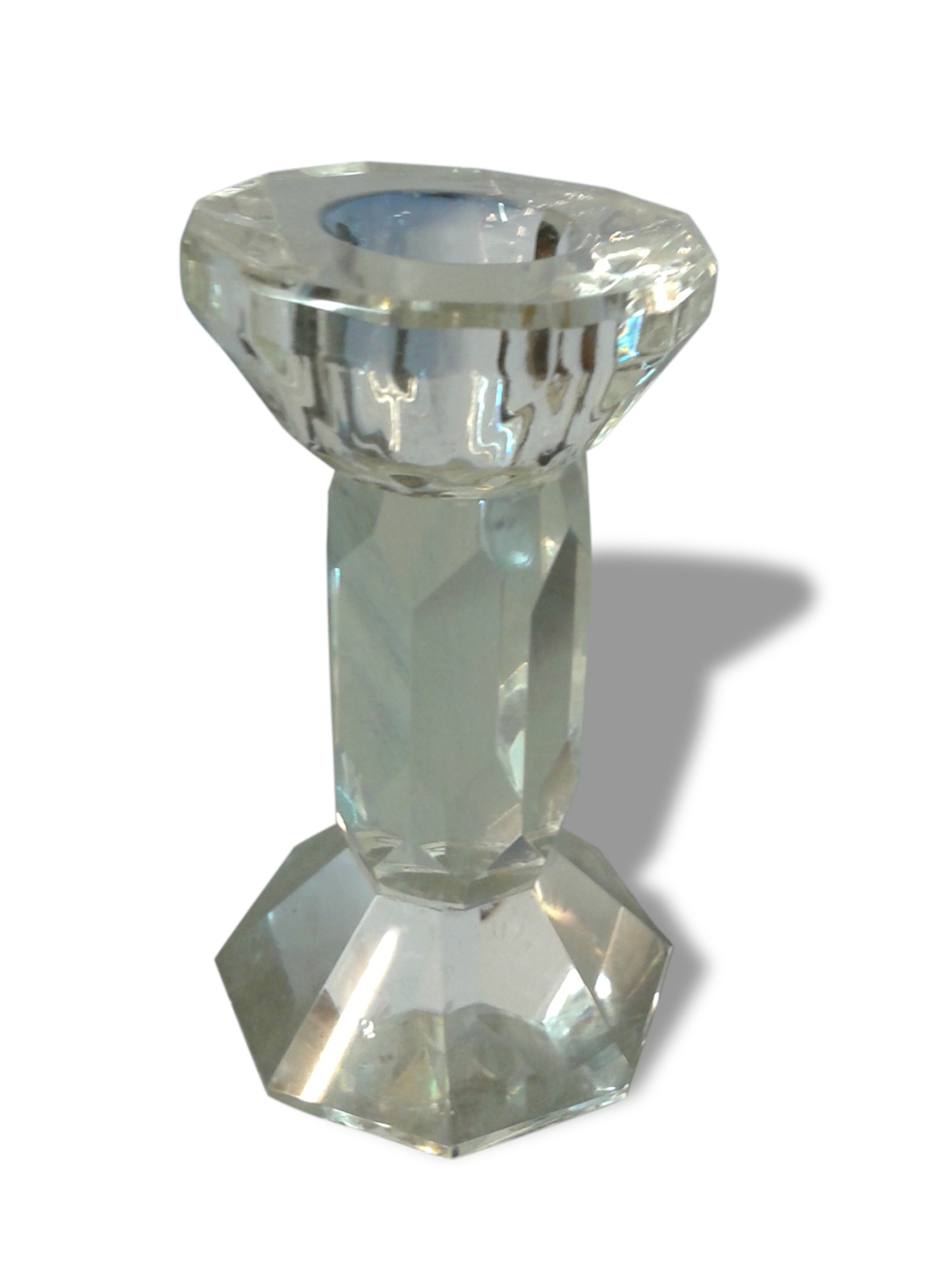 Glass candlestick