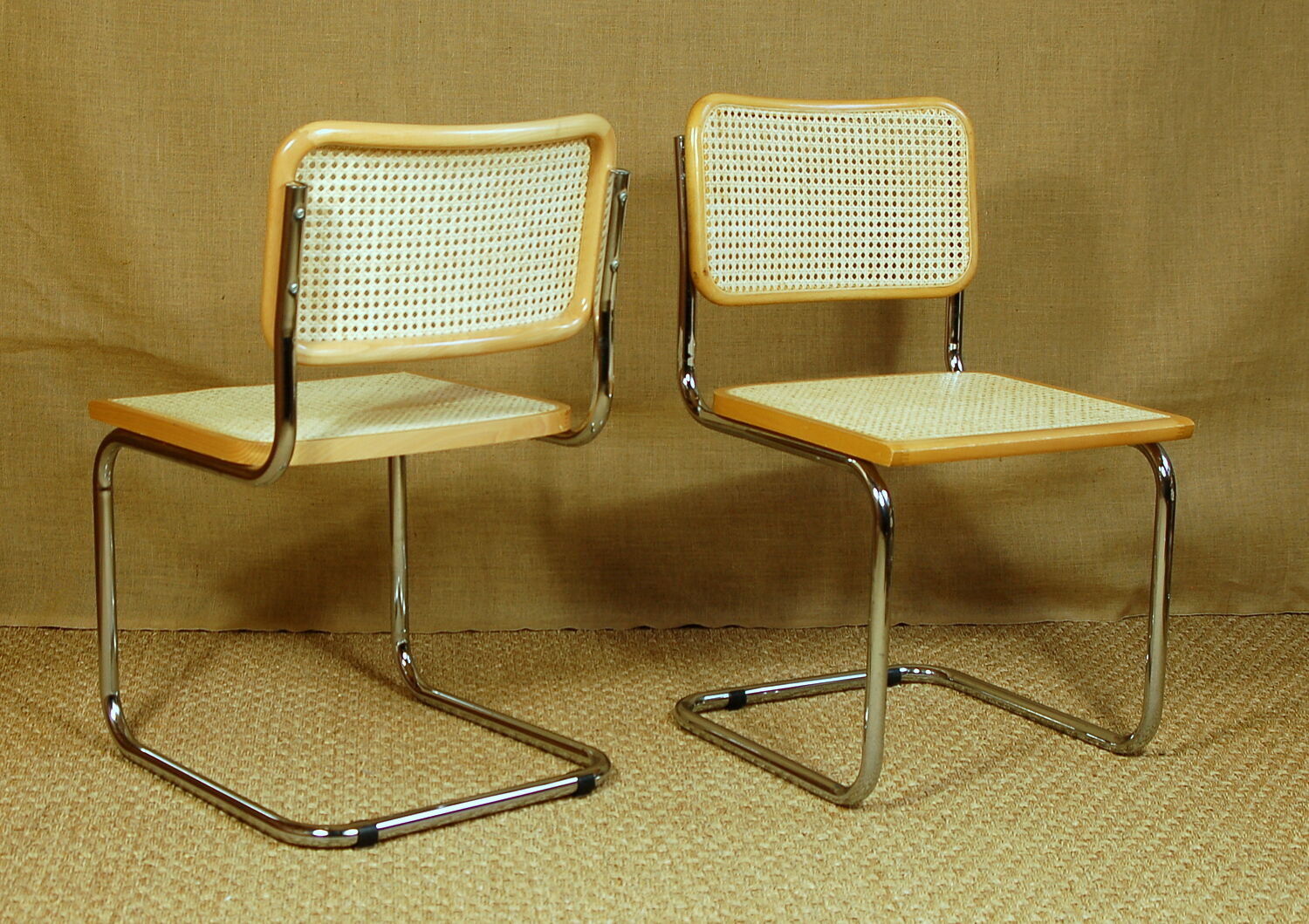 Suite 6 chaises Cesca B34 par Marcel Breuer