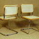 Suite 6 chaises Cesca B34 par Marcel Breuer