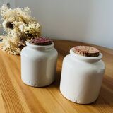 Ancient sandstone mustard pots