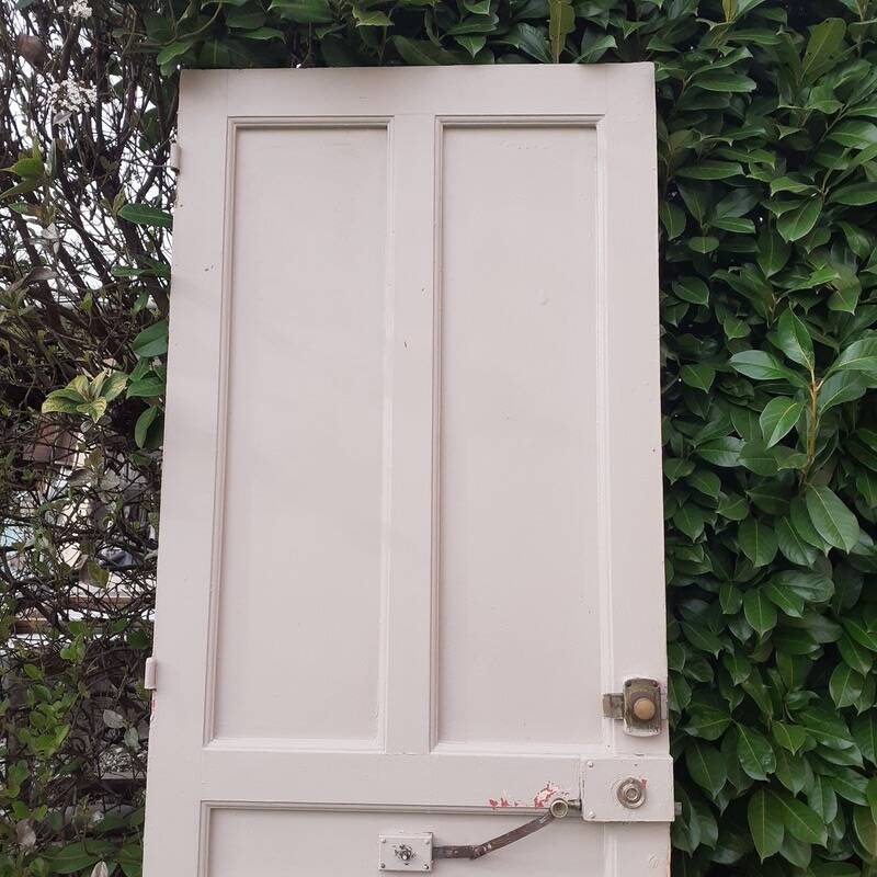 Old exterior entrance door solid H225xW86cm solid wood