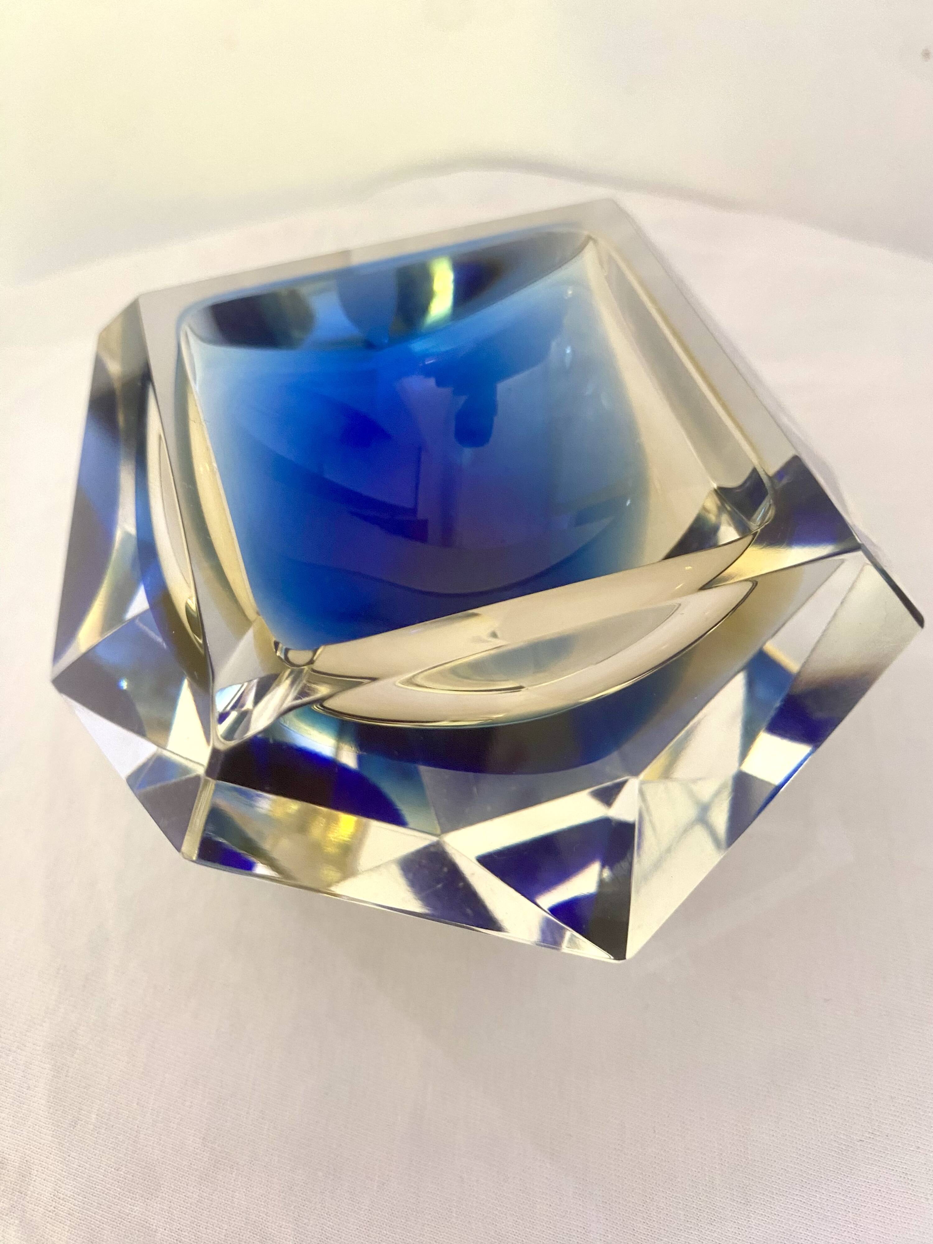 Superbe cendrier Murano Flavio Poli