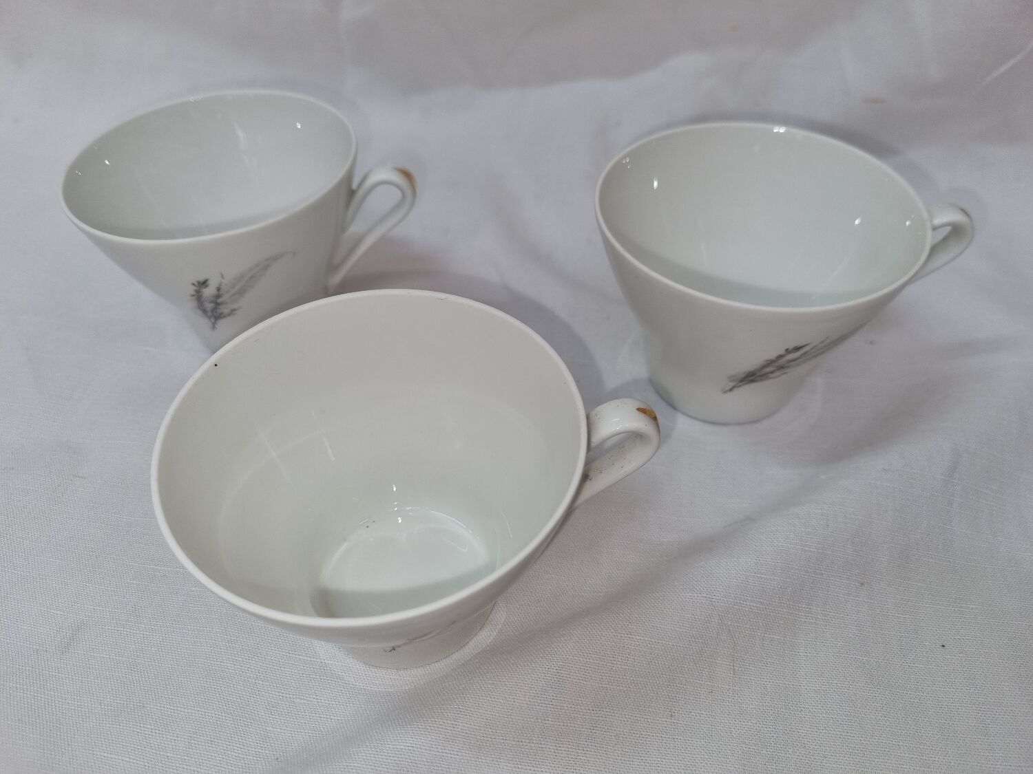Cafetière porcelaine de Sologne et tasses
