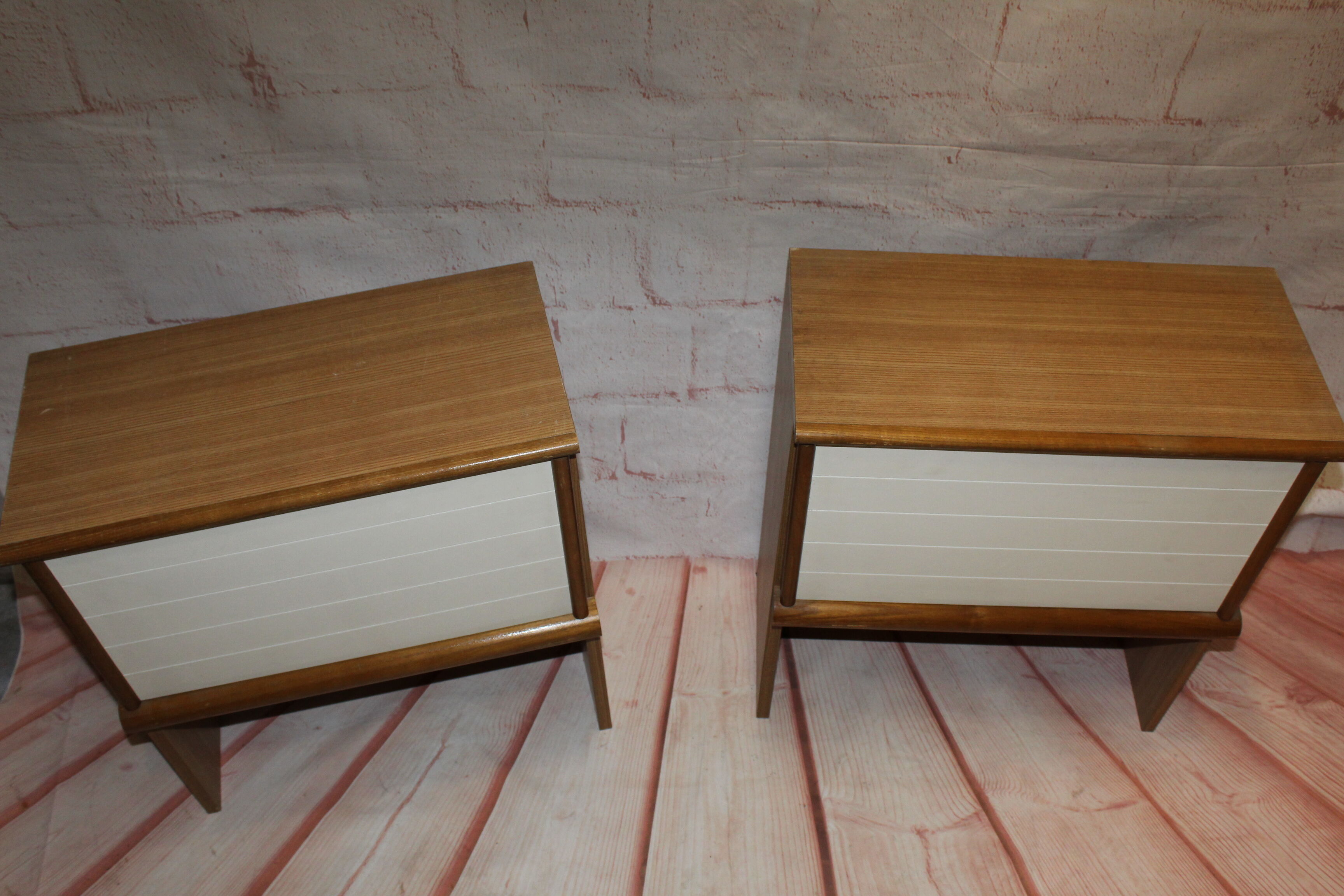 Vintage design bedside tables 70s