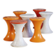 White Tam Tam stool by Henri Massonnet for Stamp, 1970