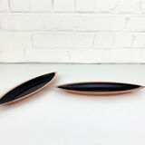 Pair of scandinavian copper cups or bowls ystad metall, design gunnar ander, sweden