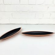 Pair of scandinavian copper cups or bowls ystad metall, design gunnar ander, sweden