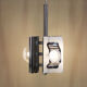 1970s italian vintage chromed chandelier
