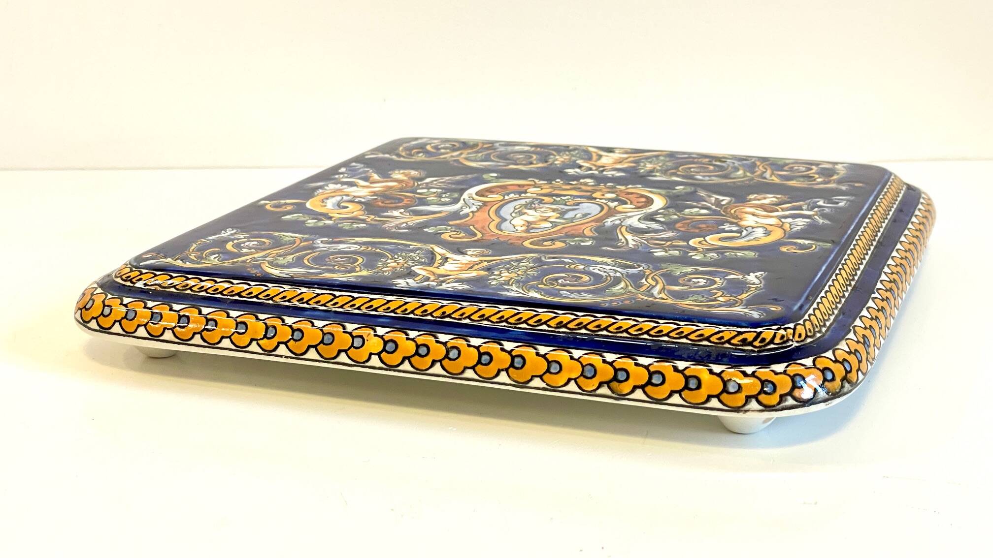 Ceramic coaster from gien france