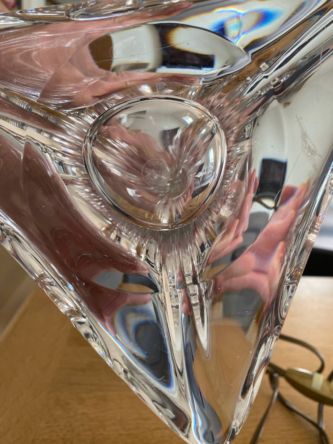 Saint Louis crystal lamp base