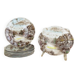 8 plates 1 dish Olde English Countryside Johnson Bros ironstone